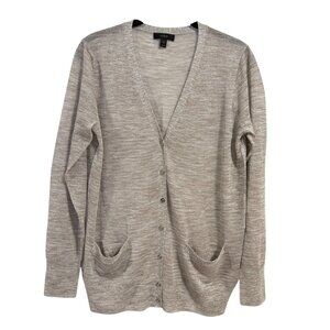 J. Crew Women's Metallic‎ Lightweight Sparkle Cardigan Sweater Size M